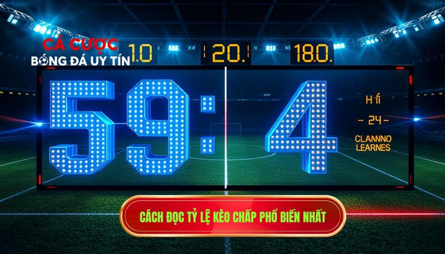 Cách đọc tỷ lệ kèo chấp phổ biến nhất
